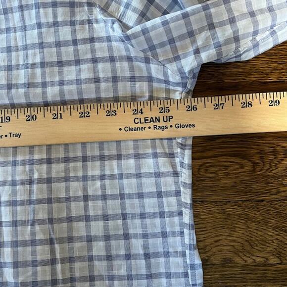 Gitman Bros Long Sleeve Button Up Shirt Mens XXL Blue White Check Cotton USA - Picture 7 of 8